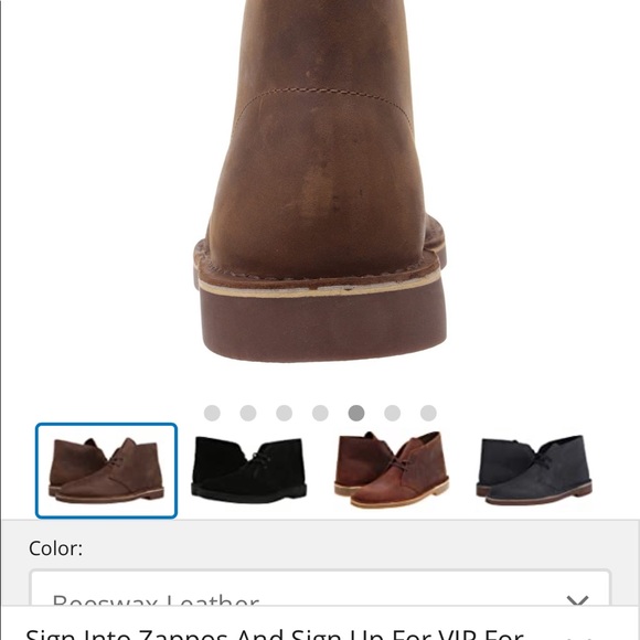 Clarks Bushacre 2 chukka boot in Beeswax - Picture 4 of 8